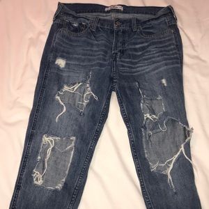 Distressed Hollister Boyfriend Jeans